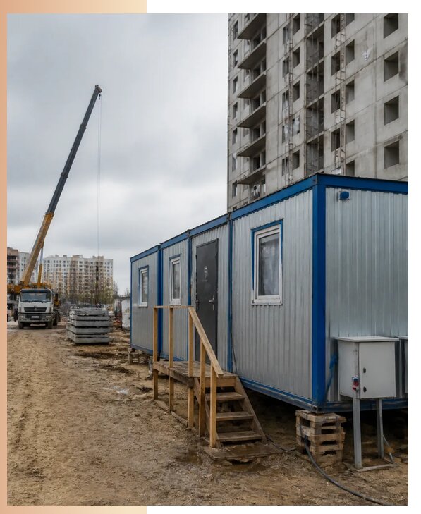 Аренда строительных вагончиков для рабочих в Сасове
