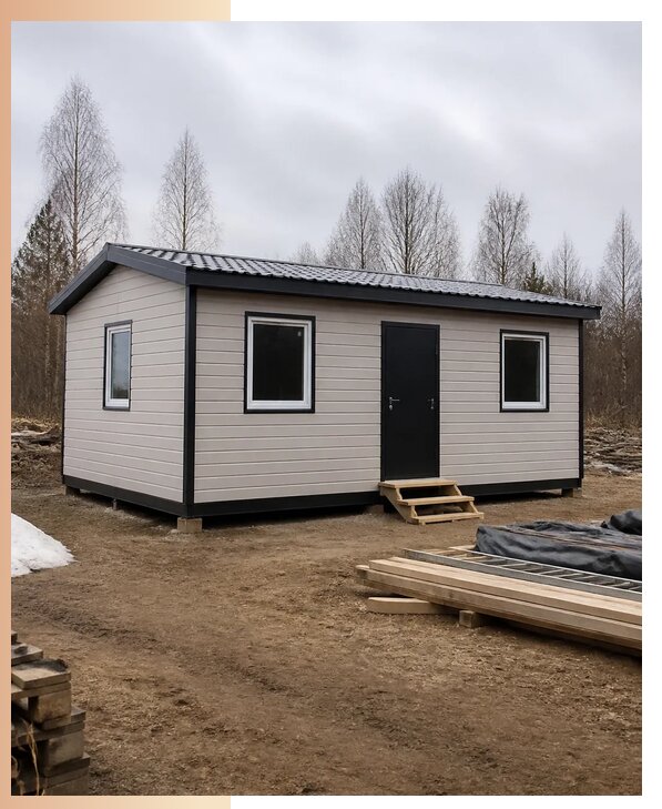 Строительство домов из двух бытовок под ключ в Сасове